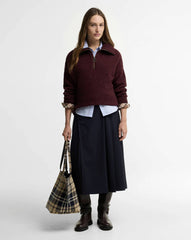 Maglione con zip BARBOUR LKN1579 RE97 - Fig