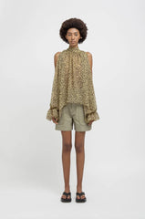 Blusa animalier WEILI ZHENG S26SL07 - Yellow