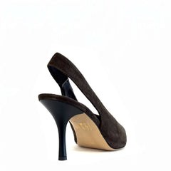 Décolleté DIVINE FOLLIE POL04 - Camoscio Testa di moro