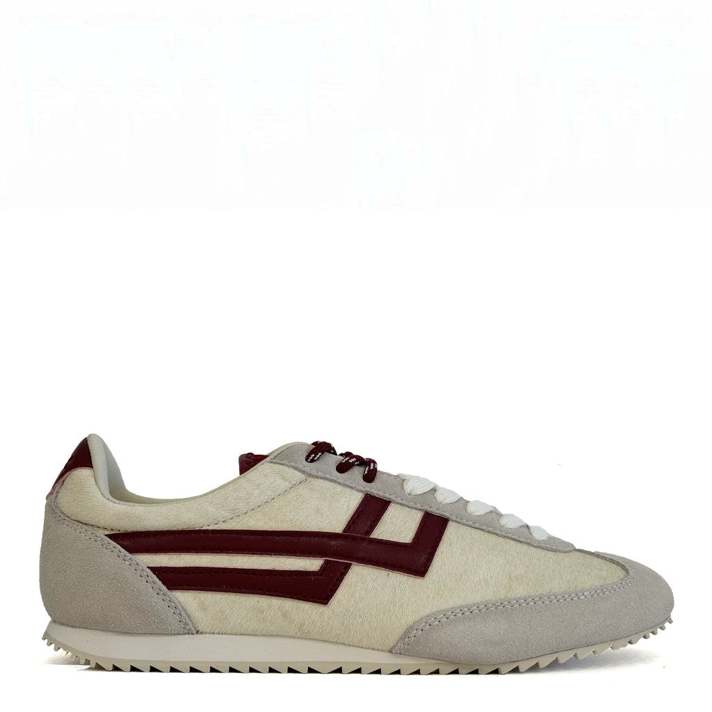 Sneaker PRO-KEDS Racer 77 - Ivory/Bordeaux Horsy