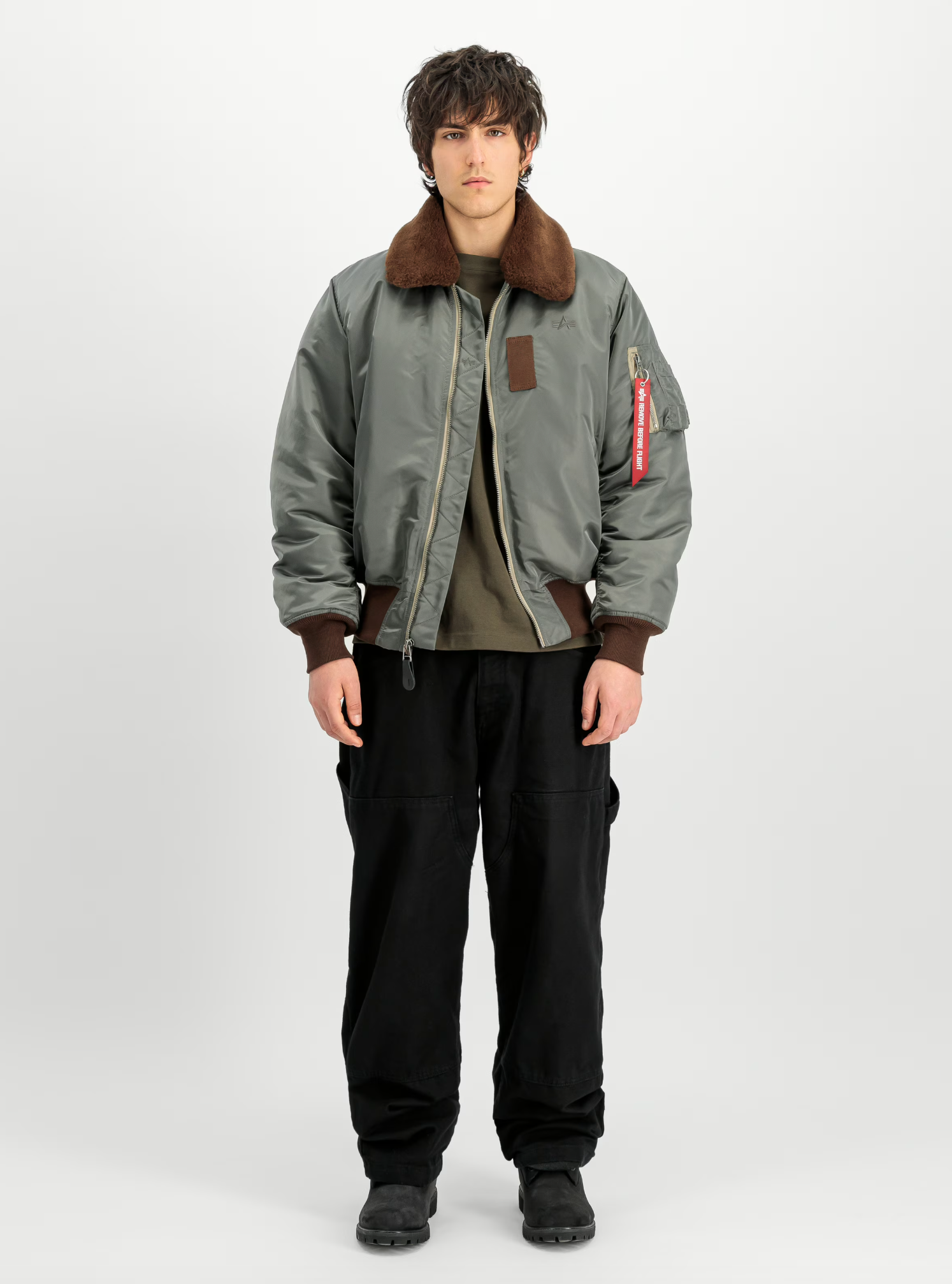 Giubbotto ALPHA INDUSTRIES B-15 Intermediate - Vintage Green