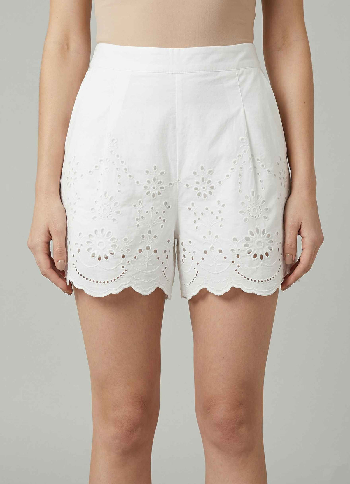 Short SAINT BARTH AMANI - Sangallo Flower 01315L Bianco