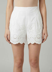 Short SAINT BARTH AMANI - Sangallo Flower 01315L Bianco
