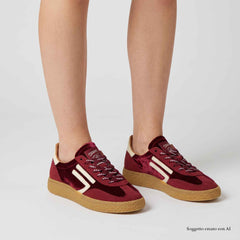 Sneaker PURAAI XS VELVET - Figue