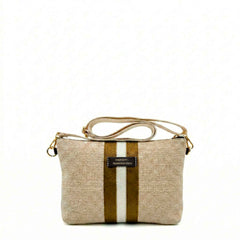Big Pochette MANIKOMIO 2 PROJECT COTTON STRIPE - Gold