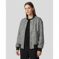 Bomber College pailettes GAELLE PARIS GAABW06555 - Grigio