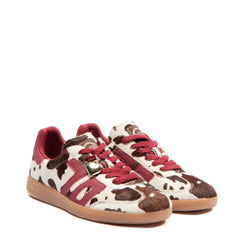 Sneaker BACK 70 CLOUD P104 - Fur Cow Mucca/Red