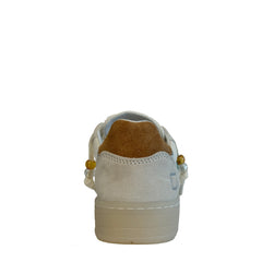 Sneaker D.A.T.E. COURT 2.0 VINTAGE CALF - White/Cuoio