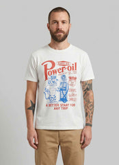 T-shirt BOWERY NYC Unisex - Power Oil White