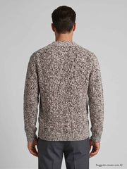 Cardigan MASQ 2000 480 - Bianco/Marrone