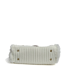 Borsa a mano SAINT BARTH COLETTE WOOL - Bianco 01045I