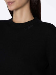 Maglione Half Neck SAINT BARTH Sorbonne 00038G - Black