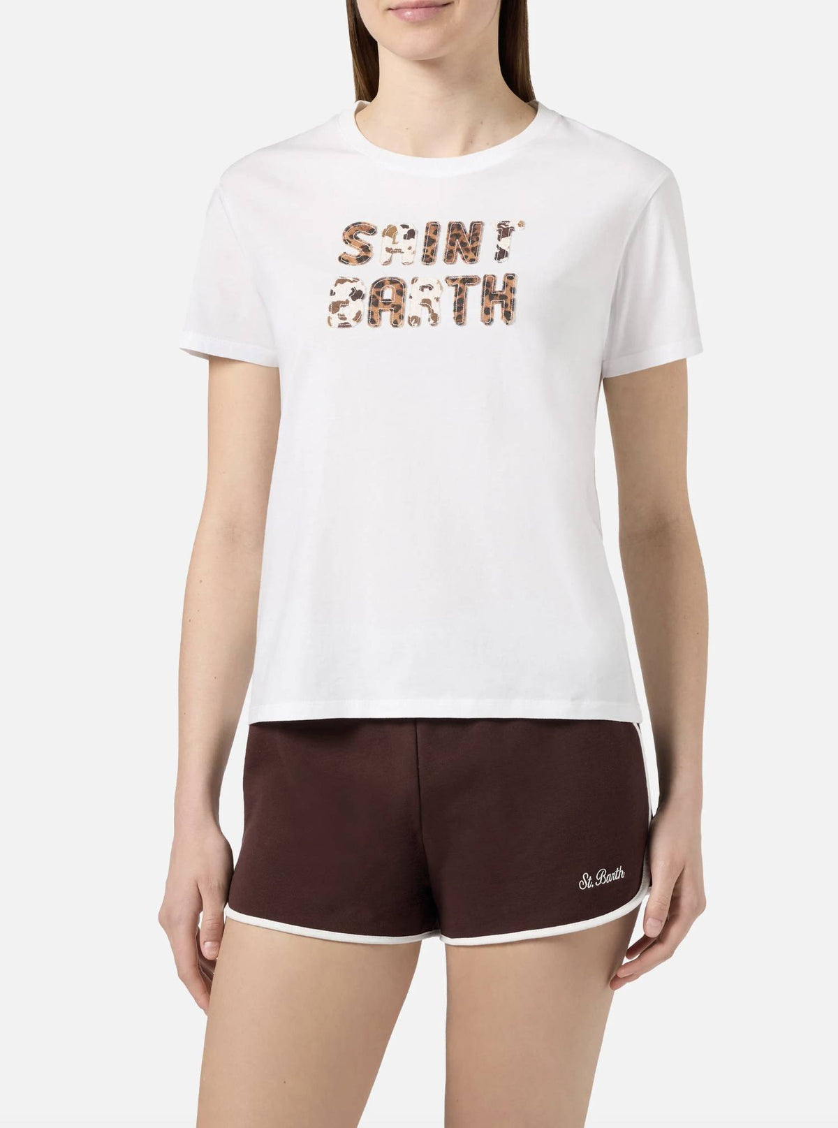 T-shirt SAINT BARTH EMILIE 00298L - Patch Animalier