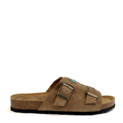 Sabot TAJI Curry Palma woman - Visone