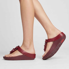 Infradito FIT FLOP Fino Bead-Cluster A2D-D47 - Berry