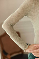 Maglia collo alto LA PETIT ETOILE MEKO - Oro