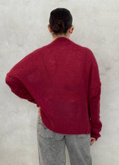 Maglioncino over Voile KNITEREE KNW2510MA - Plum