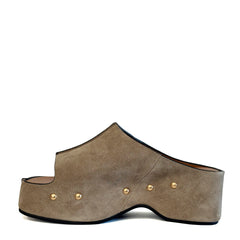 Sandalo con zeppa MISS OLIVIA CAROLA G3 - Suede Taupe
