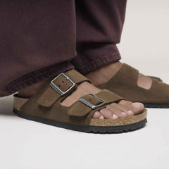 Ciabatta BIRKENSTOCK Arizona SFB 1030865 - Suede Dark Tea