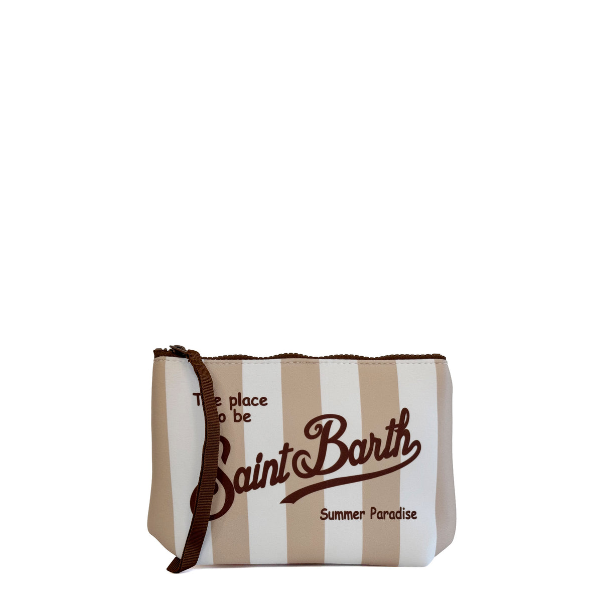 Pochette SAINT BARTH ALINE STRIPES 09413L  - Bianco/Beige