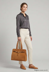 Borsa MY BEST BAG DEMETRA NABUCK 3039L - Cognac
