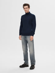 Pullover collo alto SELECTED 16074684 - Navy