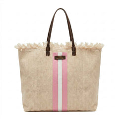 Shopper MANIKOMIO 2 PROJECT COTTON STRIPE - Pink