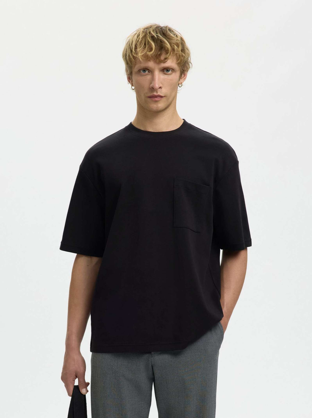 T-shirt taschino SELECTED 16100137 - Black