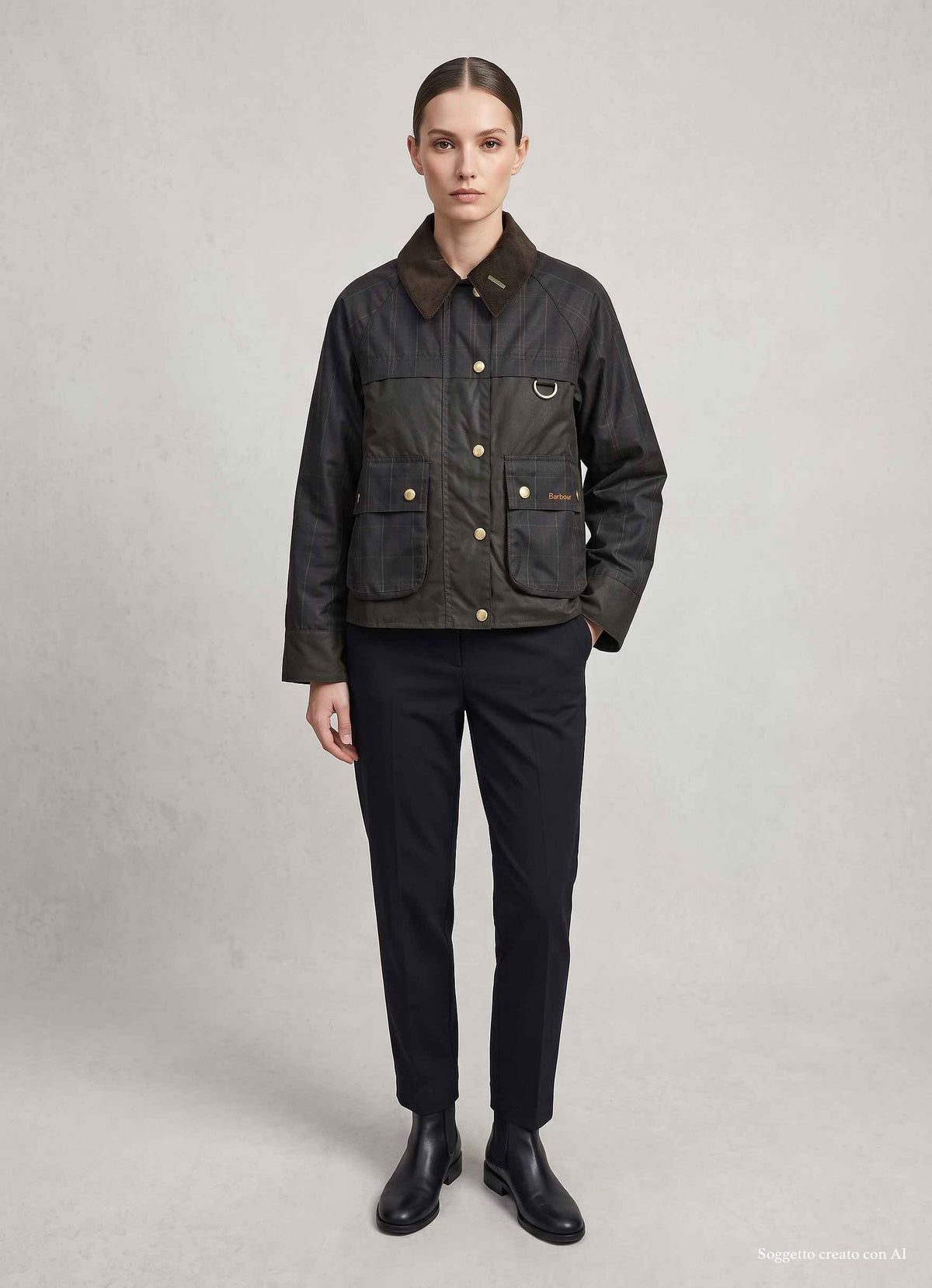 Giacca BARBOUR LWX1584 OL71 - Classic Tartan/Olive