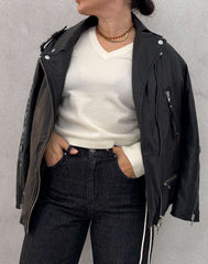 Giubbotto BULLY 7941 Leather - Carbone