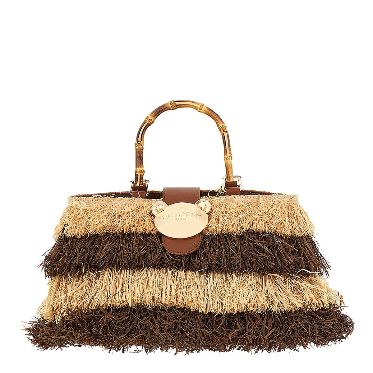 Borsa a mano RUE MADAM Riad Fringes Basket - Brown