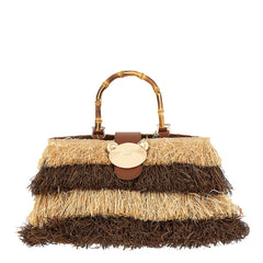 Borsa a mano RUE MADAM Riad Fringes Basket - Brown