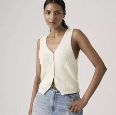 Gilet LEVI'S Mini Helen in Bouclè 005AB-0000 - Tofu Cotton
