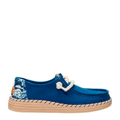Sneaker HEY DUDE Wendy Espadrille Hibiscus 45237 - Ensign Blue/Multi