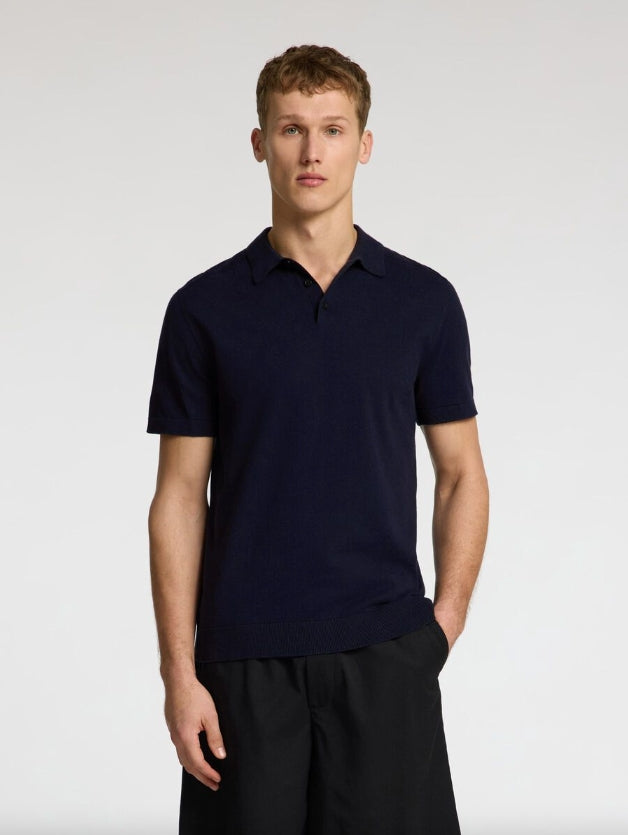 Polo SELECTED Knit 16092437 - Navy
