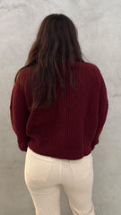 Cardigan KNITEREE KNW2547CA - Plum