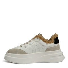 ASH IMPULS FUR sneaker - White/Black
