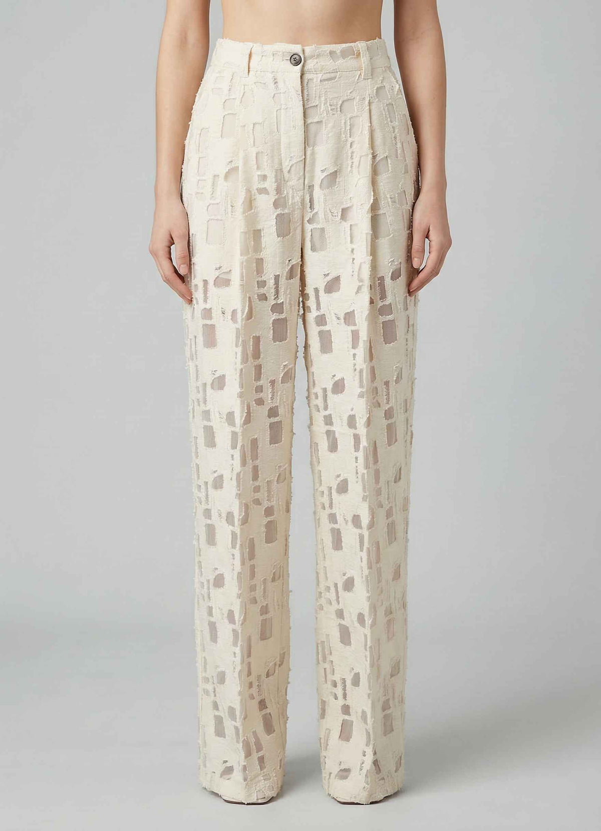 Pantalone lungo WHITE SAND 26SD03 372 04 - Panna