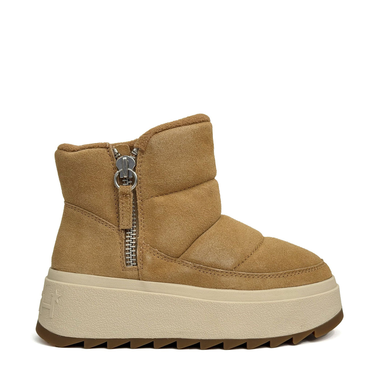 ASH MALICA BIS Platform Sneaker - Suede Camel