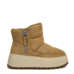 ASH MALICA BIS Platform Sneaker - Suede Camel