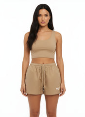 Short in cotone laccio trekking GAELLE PARIS GAABW09749 - Safari