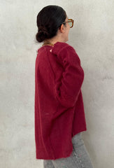 Maglioncino over Voile KNITEREE KNW2510MA - Plum