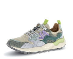 Sneaker FLOWER MOUNTAIN YAMANO 3 W - Animalier Taupe/Green Bottle