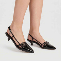 Slingback GOLD&GOLD GP932 - Nero