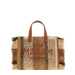 Borsa a mano RUE MADAM Casablanca Mini Tote - Stripes Brown