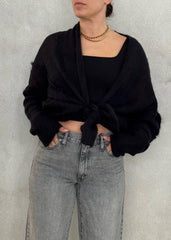 Cardigan Voile KNITEREE KNW2511CA - Black