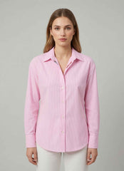 Camicia SAINT BARTH CRISTAL - Stripes 00703L Bianco/Rosa