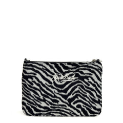 Pochette SAINT BARTH PARISIENNE FELT - Zebra 00269I