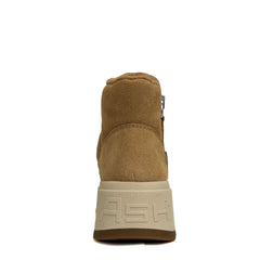 ASH MALICA BIS Platform Sneaker - Suede Camel
