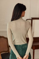 Maglia collo alto LA PETIT ETOILE MEKO - Oro